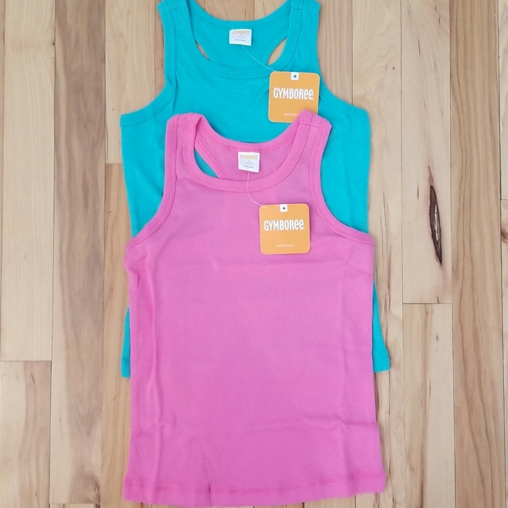 Gymboree JUMP INTO SUMMER Racerback tank tops 2-pc set SIZE 5-6